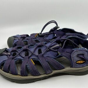 Keen Whisper Wm’s 8.5 (39) Dark Purple Adventure Closed Toe Fisherman Sandals